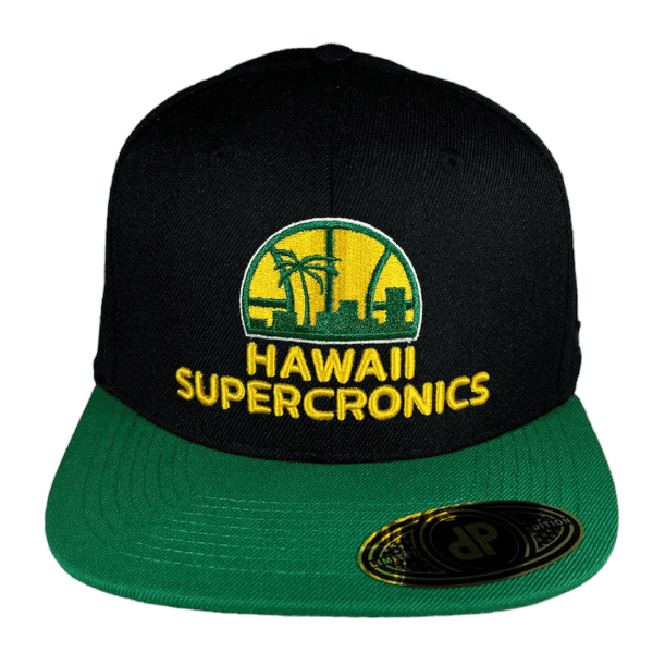 anxd black/ green bill supercronics snapback