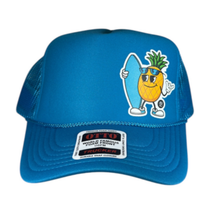 ANXD Hang loose Pineapple turquoise foam trucker