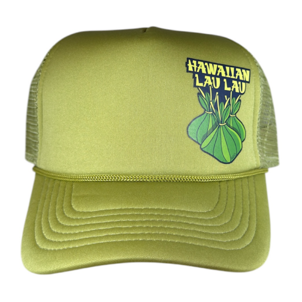 anxd hawaiian lau lau dp olive foam trucker