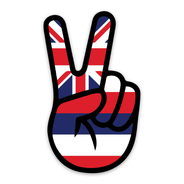 anxd peace in hawaii sticker