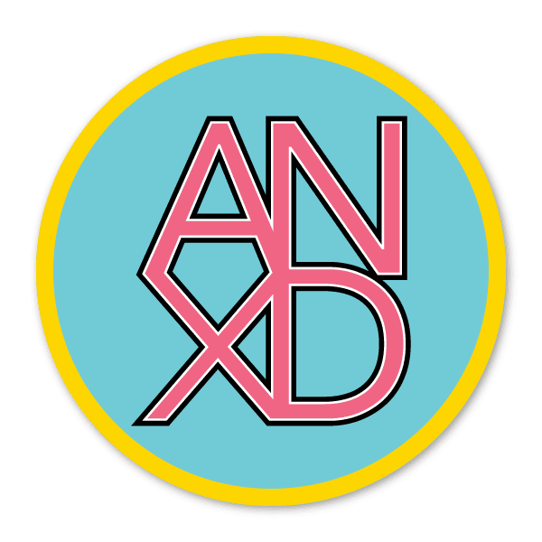 anxd circle sticker