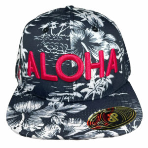 ANXD B&W Floral Aloha Fuchsia