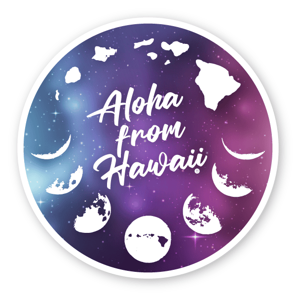 anxd aloha from hawaii sticker