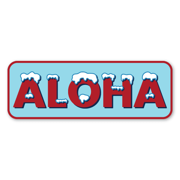 anxd aloha ice sticker