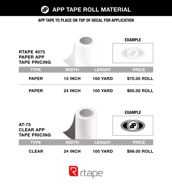 app tape roll material