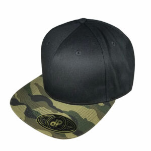 Black / Woodland Camo Bill