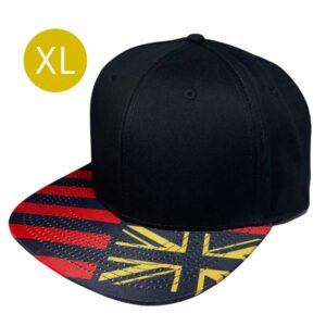 XL Black Red Yellow Flag Visor