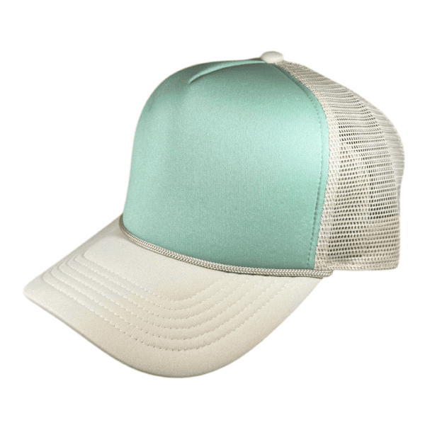 dp moss tan foam trucker