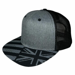 2 Tone Dark Heather Flag Bill / Black Mesh