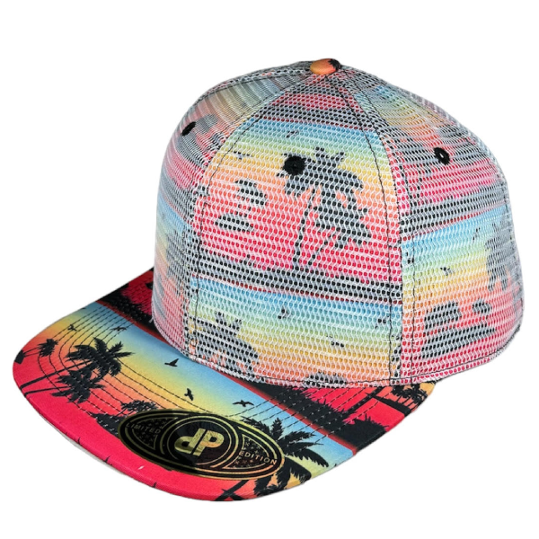 Rainbow Palm Meshover snapback