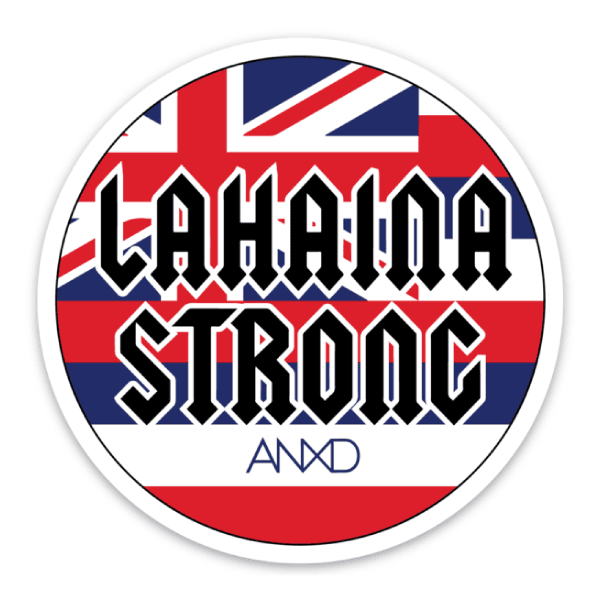 anxd lahaina strong flag sticker