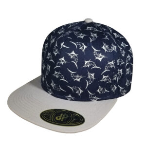 Marlin Fish Silver / Navy Blue