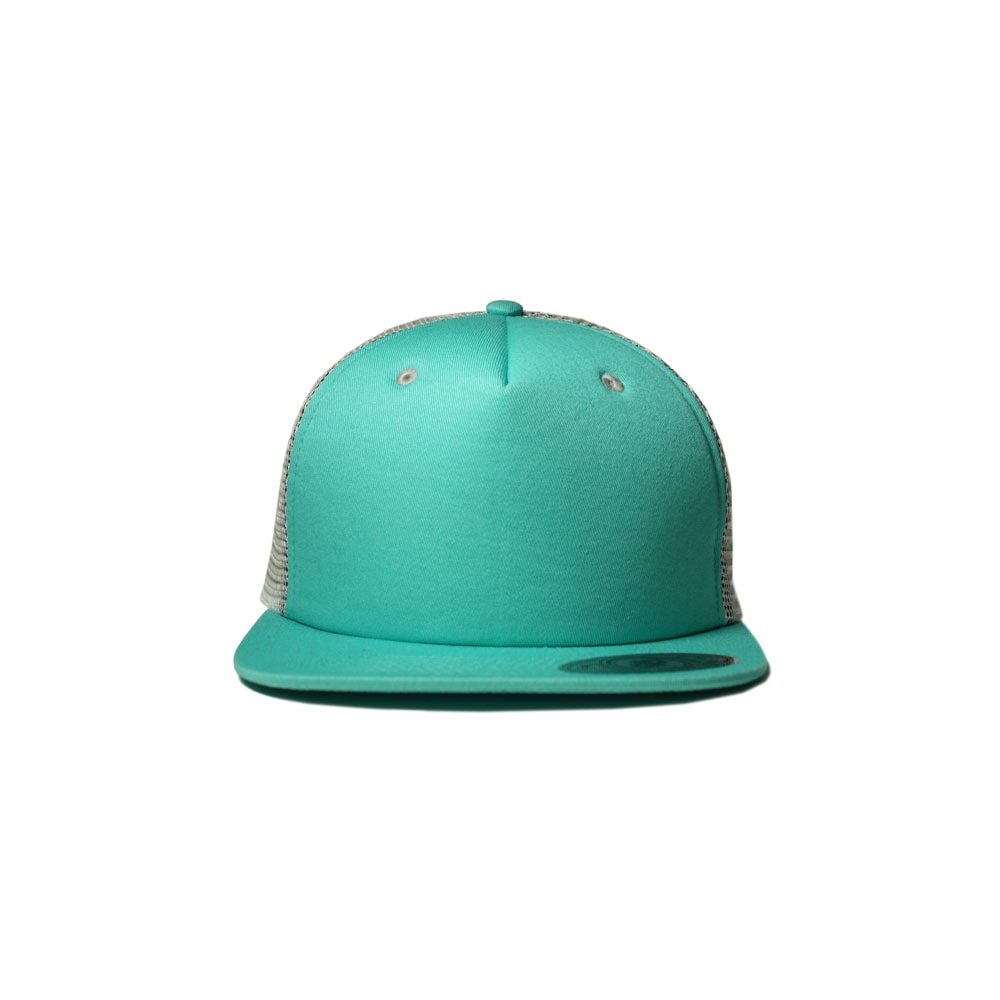 GALLERY Blank Hat: Mint / Light Gray Mesh Flatbill Snapback – Double ...