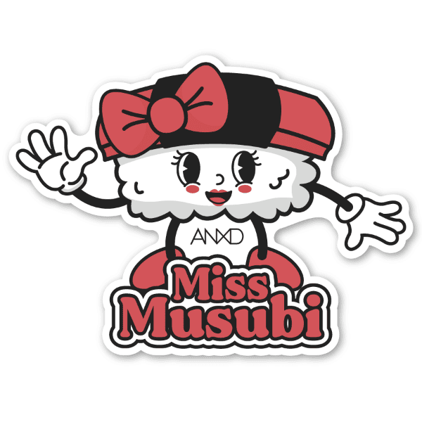 anxd miss musubi sticker