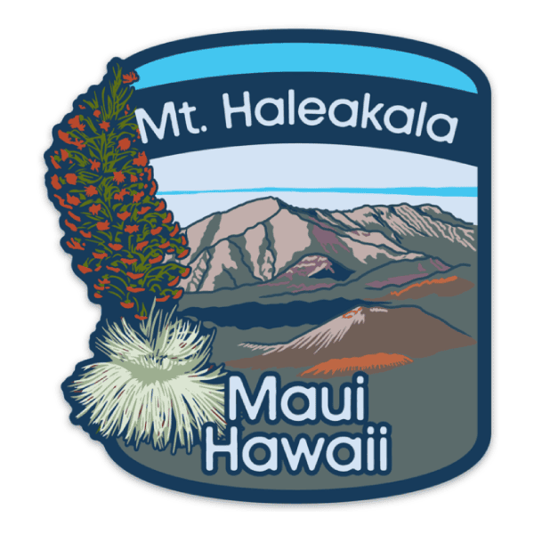 anxd mt. haleakala crater sticker