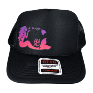 Pink/Purple gradient ANXD Mermaid/ Black Otto Foam Trucker