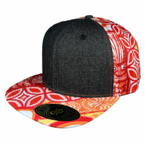 Tiki Rob Orange Retro Snapback