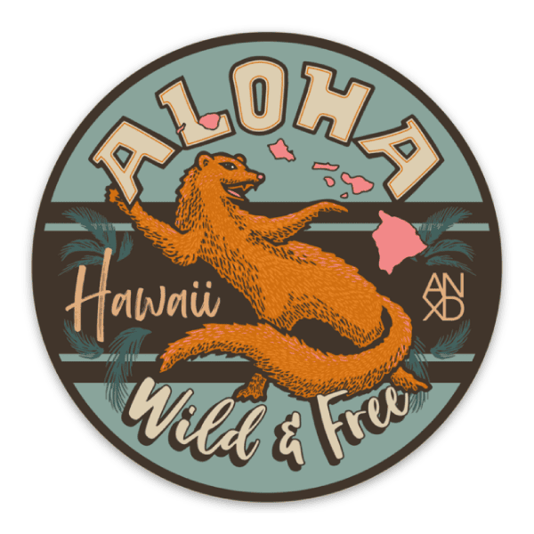 anxd aloha mongoose sticker