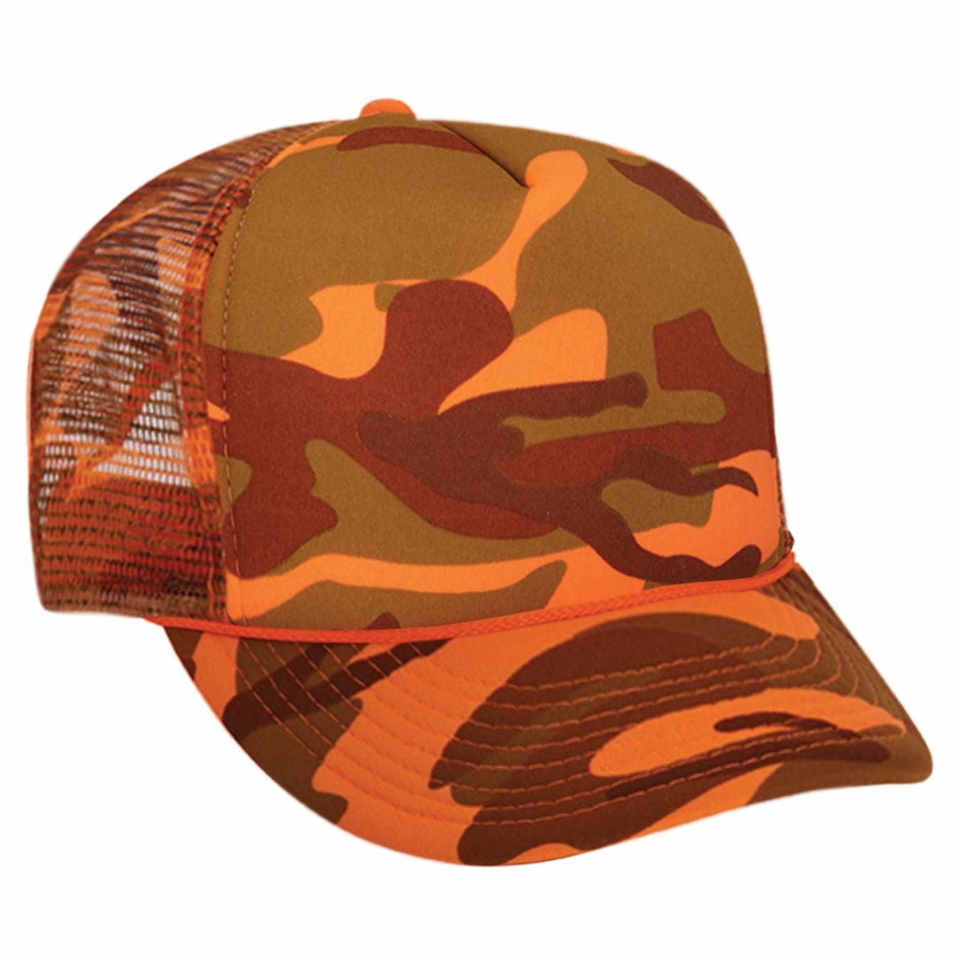 full orange camo foam trucker hat high heat hat size dryer heat cap pot fabric cap heat heat initial wash cycle excess water hot air