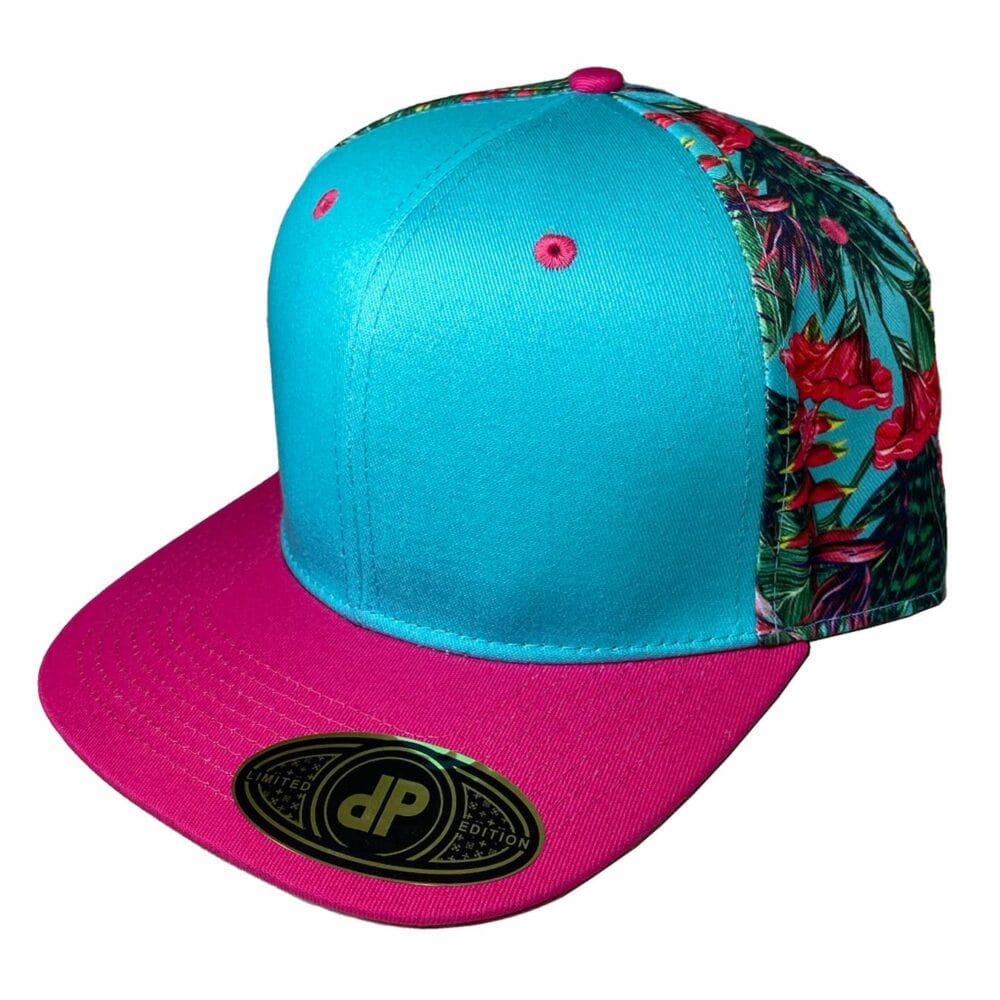 paradise floral snapback hat from double portion supply average hat size fits note medium measured tight perfect fit wear one size most people