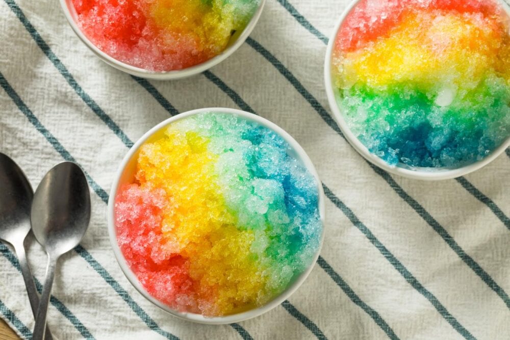 rainbow hawaiian shave ice