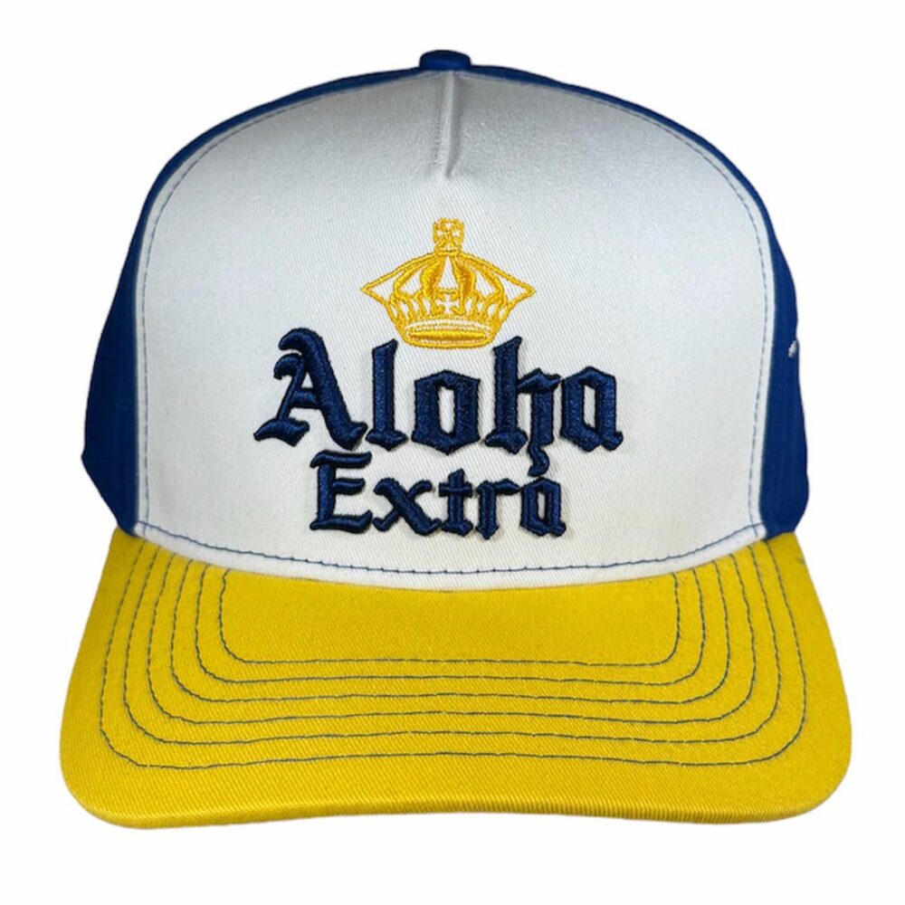 the anxd aloha extra snapback hat from double portion supply