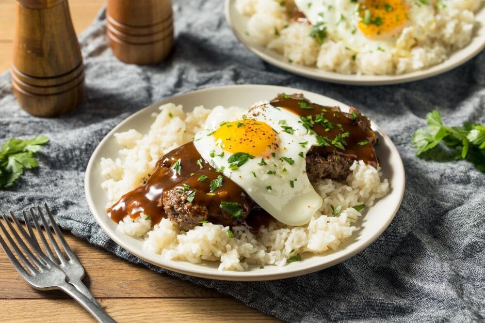 traditional loco moco dish