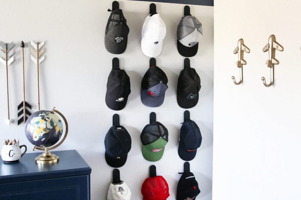 Best way to hang baseball caps sale